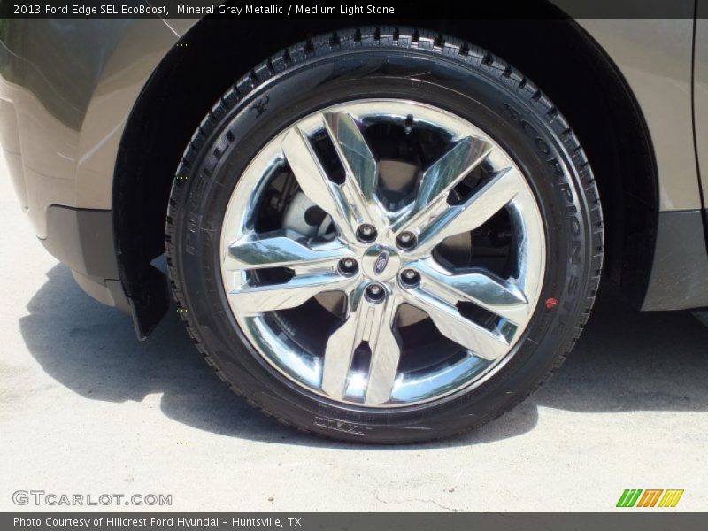 Mineral Gray Metallic / Medium Light Stone 2013 Ford Edge SEL EcoBoost
