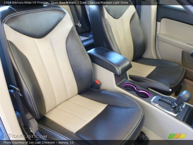 Sport Blue Metallic / Dark Charcoal/Medium Light Stone 2009 Mercury Milan V6 Premier