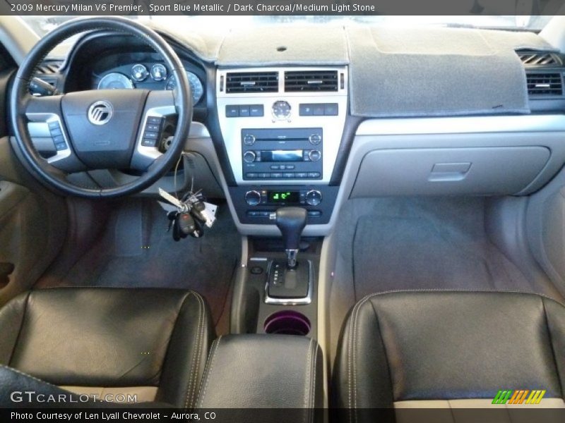 Sport Blue Metallic / Dark Charcoal/Medium Light Stone 2009 Mercury Milan V6 Premier