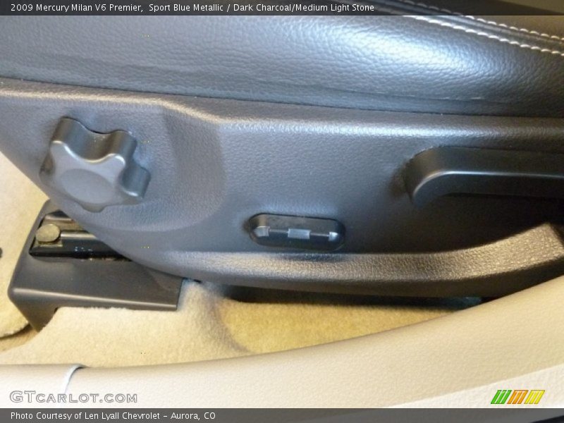 Sport Blue Metallic / Dark Charcoal/Medium Light Stone 2009 Mercury Milan V6 Premier