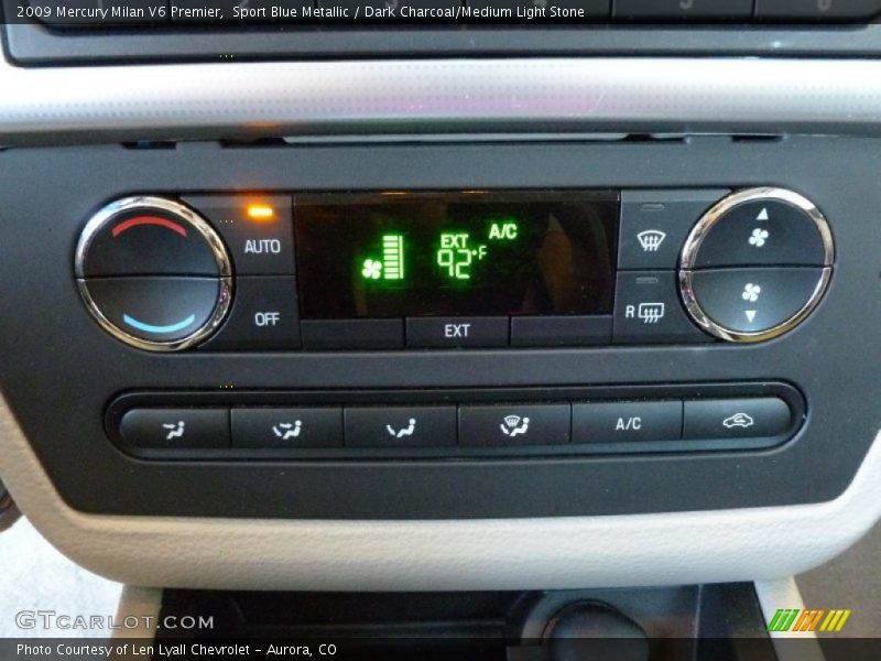 Sport Blue Metallic / Dark Charcoal/Medium Light Stone 2009 Mercury Milan V6 Premier