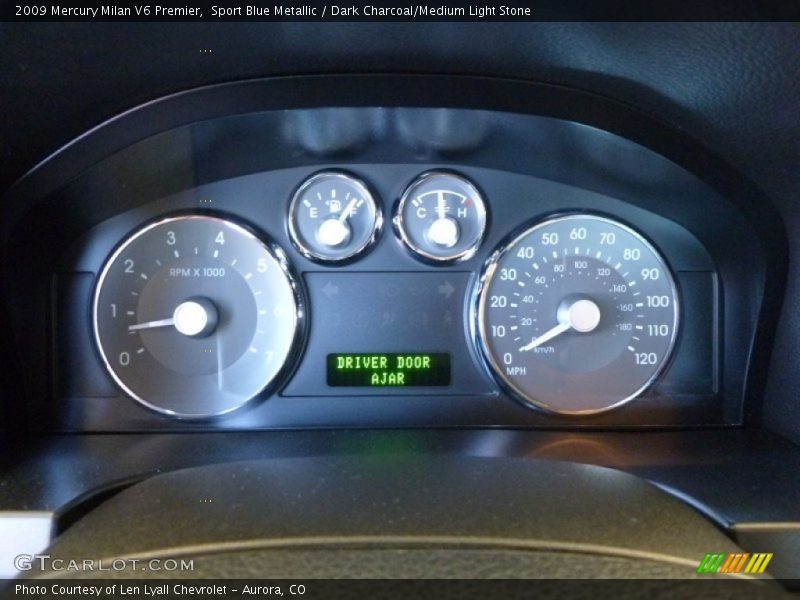 Sport Blue Metallic / Dark Charcoal/Medium Light Stone 2009 Mercury Milan V6 Premier