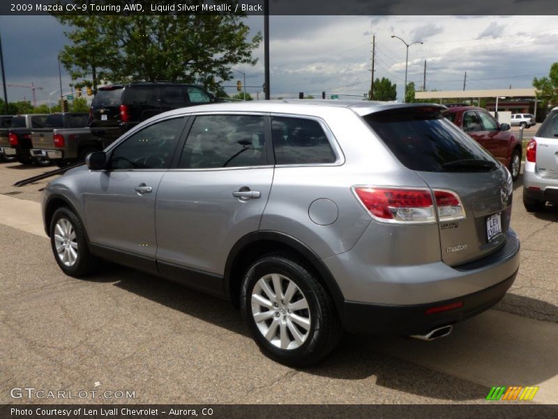 Liquid Silver Metallic / Black 2009 Mazda CX-9 Touring AWD