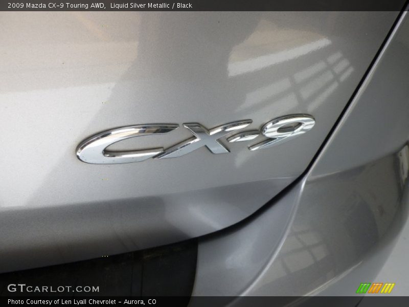 Liquid Silver Metallic / Black 2009 Mazda CX-9 Touring AWD