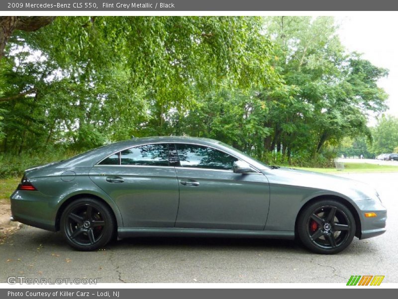 Flint Grey Metallic / Black 2009 Mercedes-Benz CLS 550