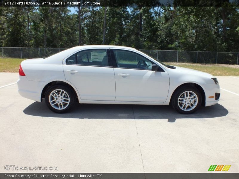 White Suede / Medium Light Stone 2012 Ford Fusion S
