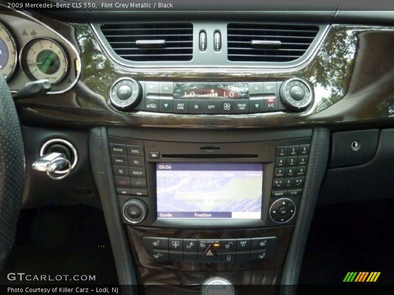 Flint Grey Metallic / Black 2009 Mercedes-Benz CLS 550