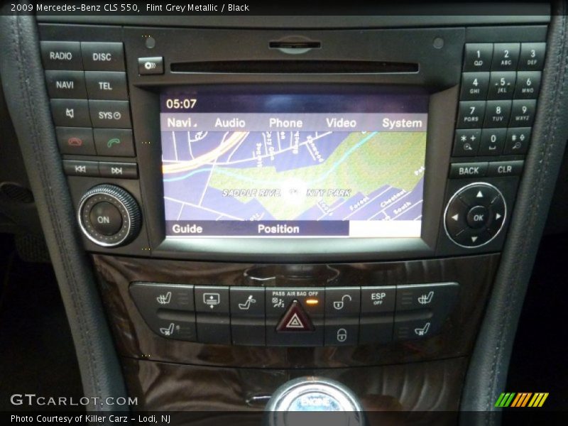 Flint Grey Metallic / Black 2009 Mercedes-Benz CLS 550