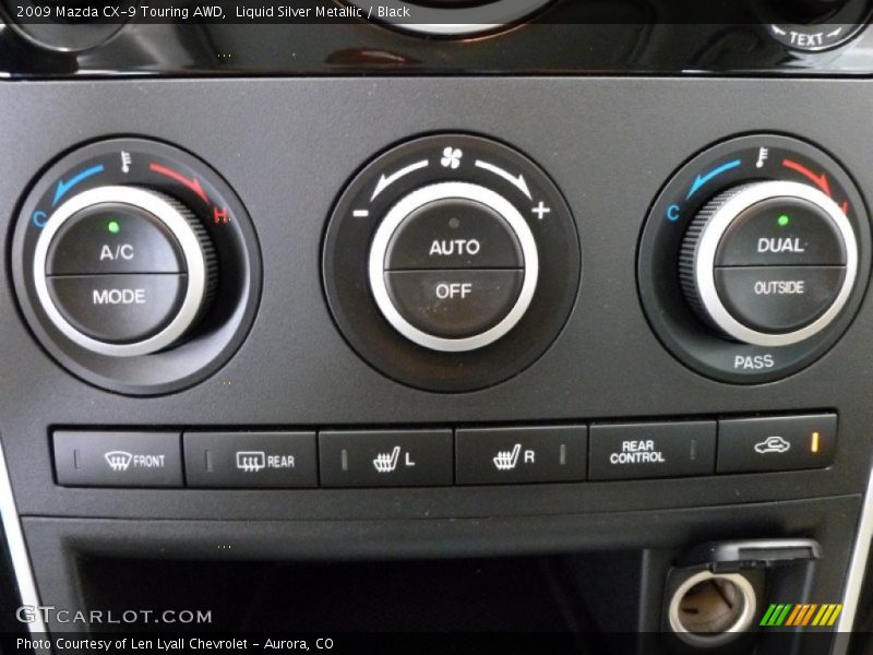 Liquid Silver Metallic / Black 2009 Mazda CX-9 Touring AWD