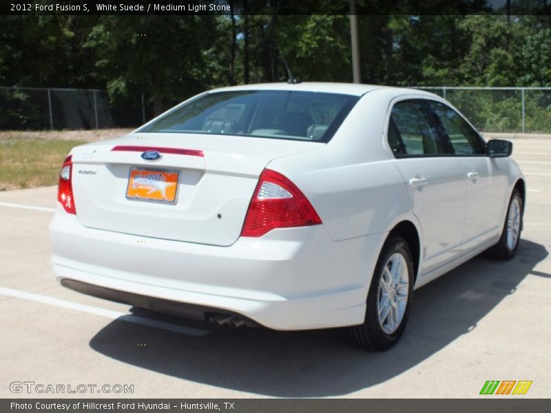 White Suede / Medium Light Stone 2012 Ford Fusion S