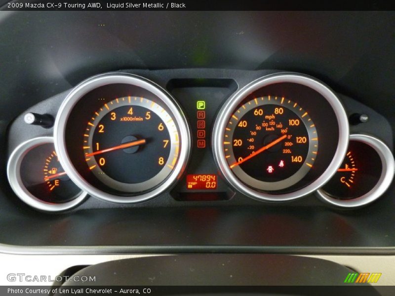 Liquid Silver Metallic / Black 2009 Mazda CX-9 Touring AWD