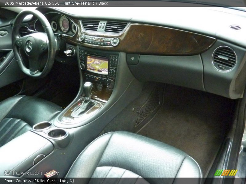 Flint Grey Metallic / Black 2009 Mercedes-Benz CLS 550
