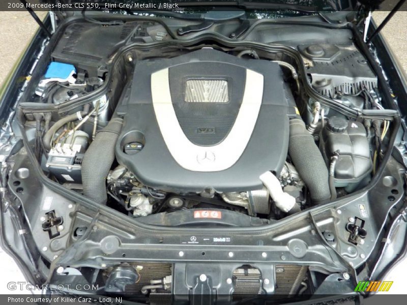 Flint Grey Metallic / Black 2009 Mercedes-Benz CLS 550