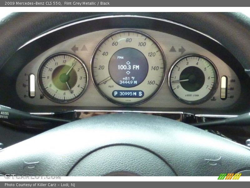 Flint Grey Metallic / Black 2009 Mercedes-Benz CLS 550