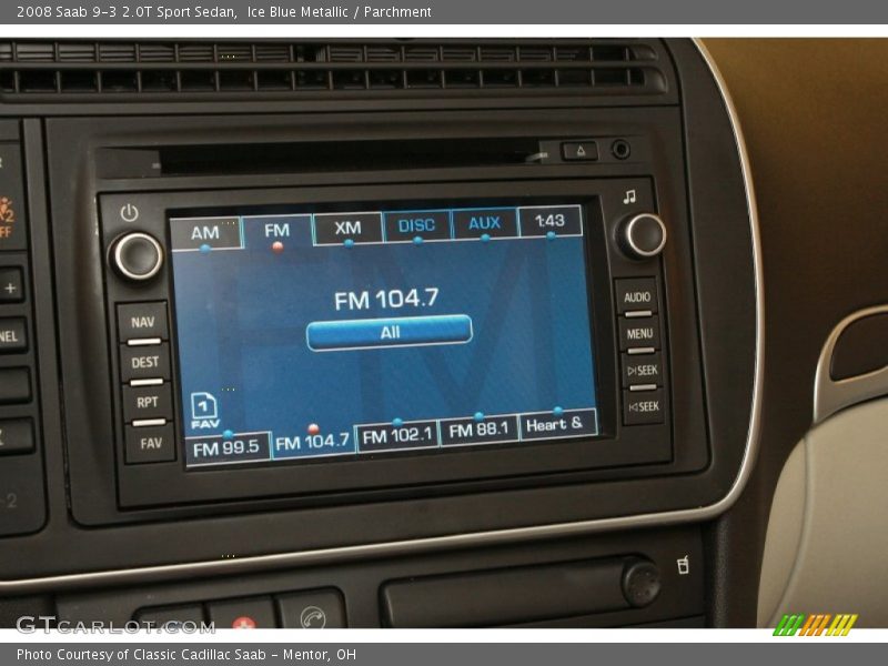 Audio System of 2008 9-3 2.0T Sport Sedan