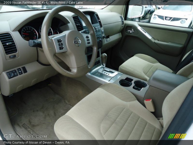 White Frost / Cafe Latte 2009 Nissan Pathfinder SE 4x4