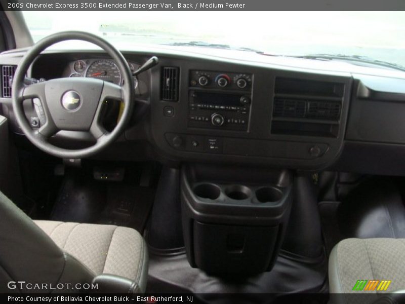 Black / Medium Pewter 2009 Chevrolet Express 3500 Extended Passenger Van