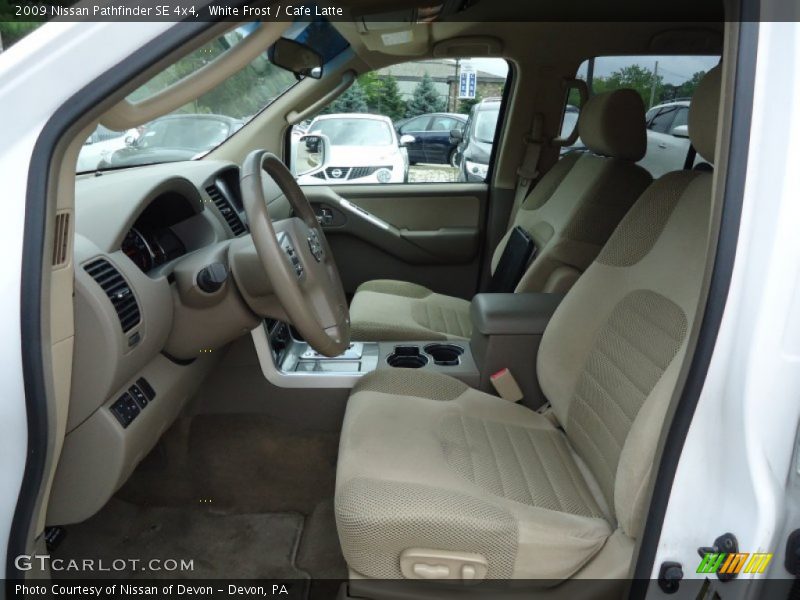 White Frost / Cafe Latte 2009 Nissan Pathfinder SE 4x4