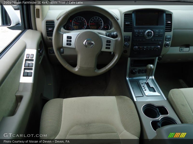 White Frost / Cafe Latte 2009 Nissan Pathfinder SE 4x4