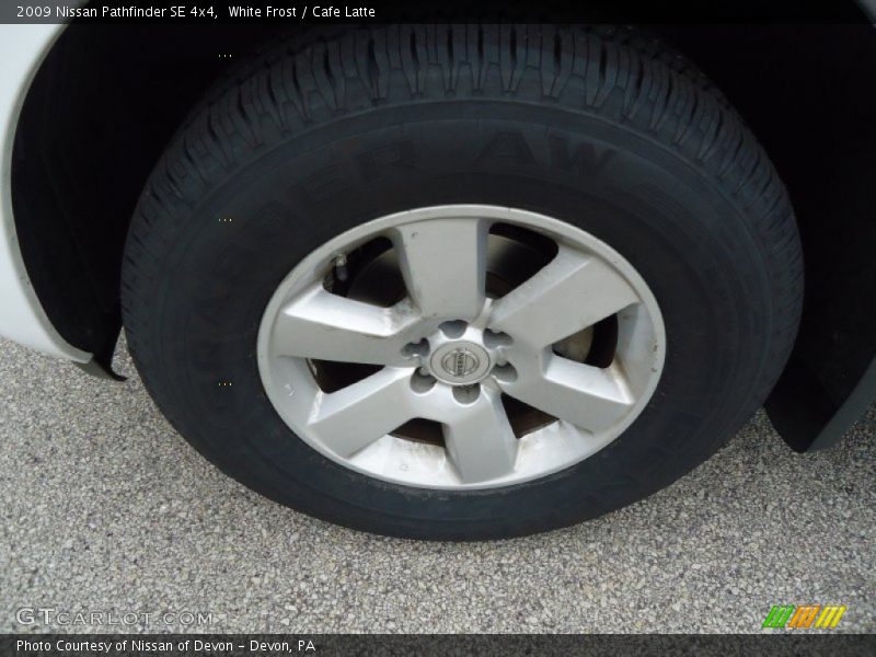 White Frost / Cafe Latte 2009 Nissan Pathfinder SE 4x4