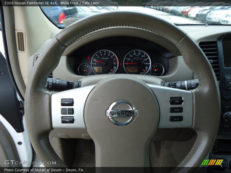 White Frost / Cafe Latte 2009 Nissan Pathfinder SE 4x4