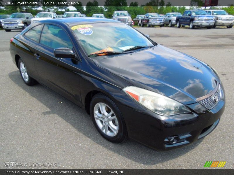 Black / Ivory 2007 Toyota Solara SE Coupe