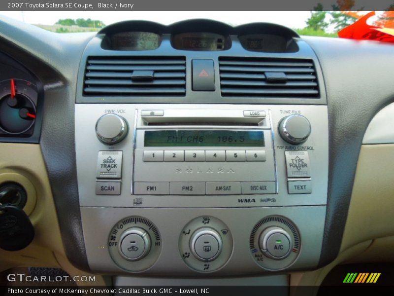 Black / Ivory 2007 Toyota Solara SE Coupe