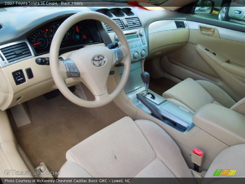 Black / Ivory 2007 Toyota Solara SE Coupe