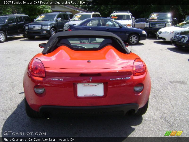 Aggressive Red / Ebony 2007 Pontiac Solstice GXP Roadster