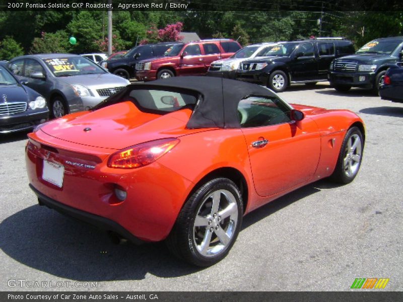 Aggressive Red / Ebony 2007 Pontiac Solstice GXP Roadster