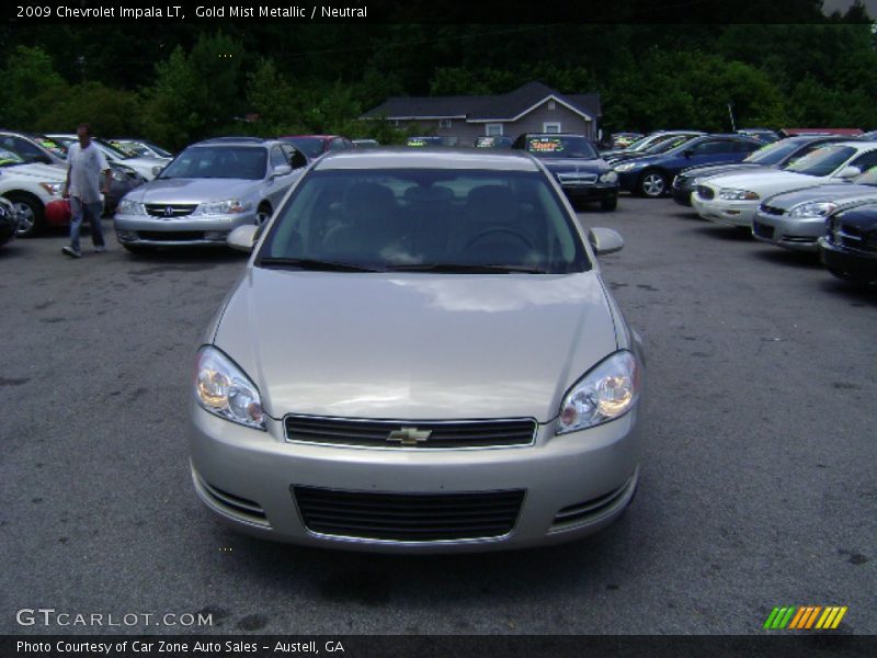 Gold Mist Metallic / Neutral 2009 Chevrolet Impala LT