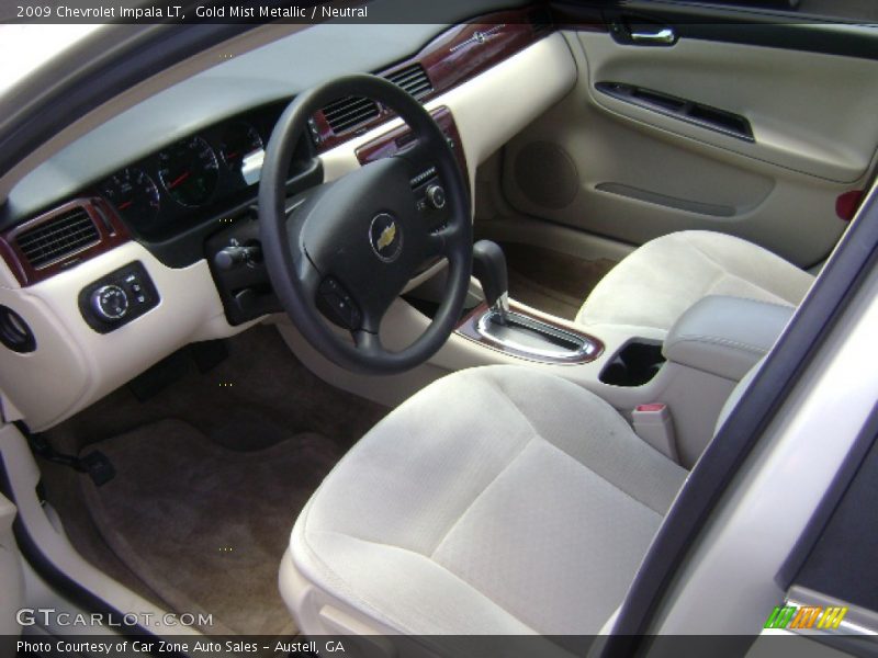 Gold Mist Metallic / Neutral 2009 Chevrolet Impala LT