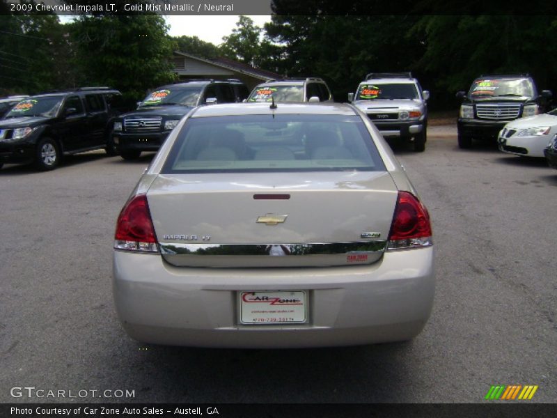 Gold Mist Metallic / Neutral 2009 Chevrolet Impala LT