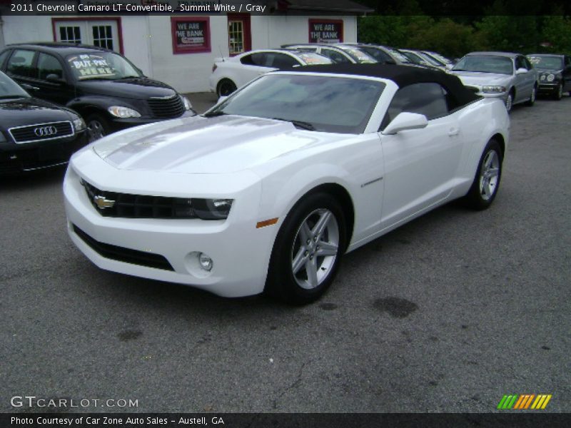 Summit White / Gray 2011 Chevrolet Camaro LT Convertible