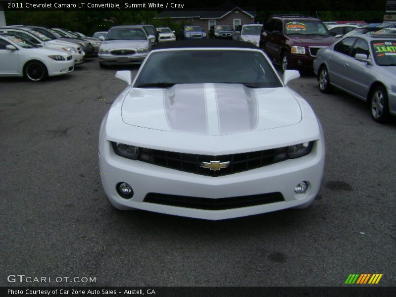 Summit White / Gray 2011 Chevrolet Camaro LT Convertible