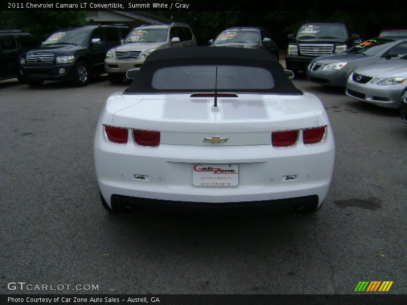 Summit White / Gray 2011 Chevrolet Camaro LT Convertible