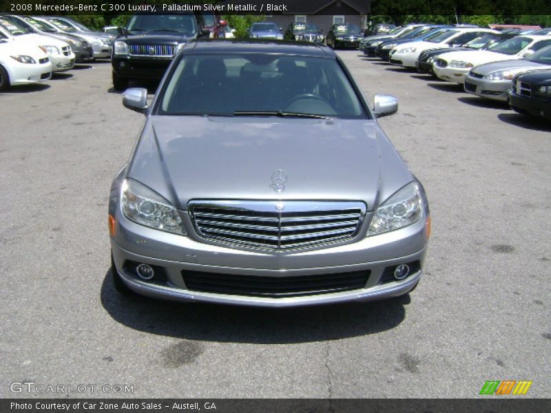 Palladium Silver Metallic / Black 2008 Mercedes-Benz C 300 Luxury