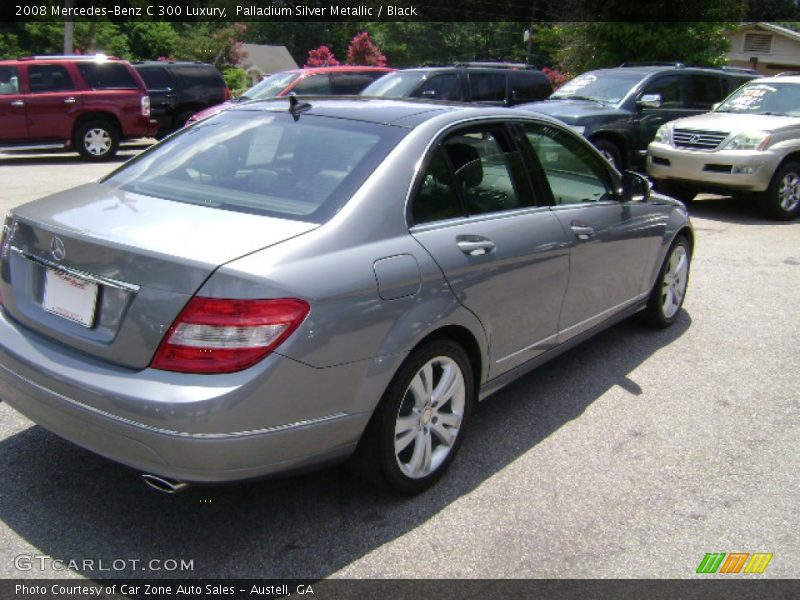 Palladium Silver Metallic / Black 2008 Mercedes-Benz C 300 Luxury