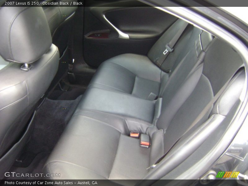 Obsidian Black / Black 2007 Lexus IS 250