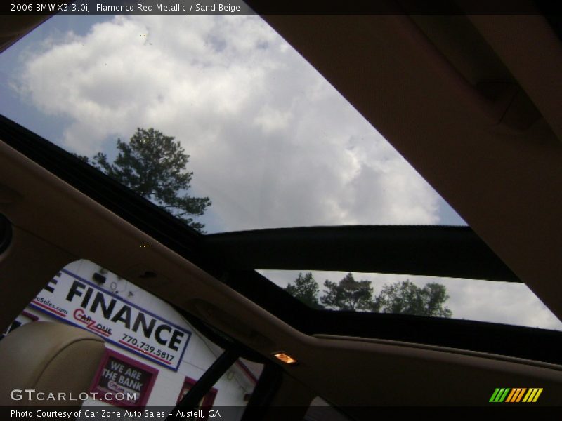 Flamenco Red Metallic / Sand Beige 2006 BMW X3 3.0i