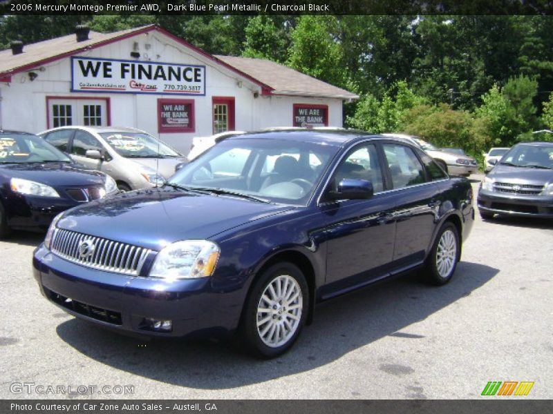 Dark Blue Pearl Metallic / Charcoal Black 2006 Mercury Montego Premier AWD
