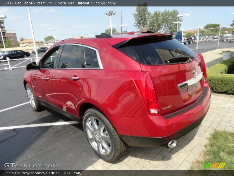 Crystal Red Tintcoat / Ebony/Ebony 2012 Cadillac SRX Premium