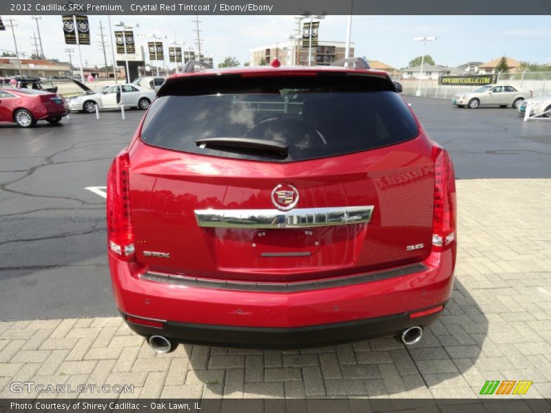 Crystal Red Tintcoat / Ebony/Ebony 2012 Cadillac SRX Premium