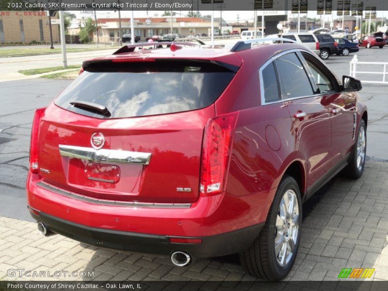 Crystal Red Tintcoat / Ebony/Ebony 2012 Cadillac SRX Premium