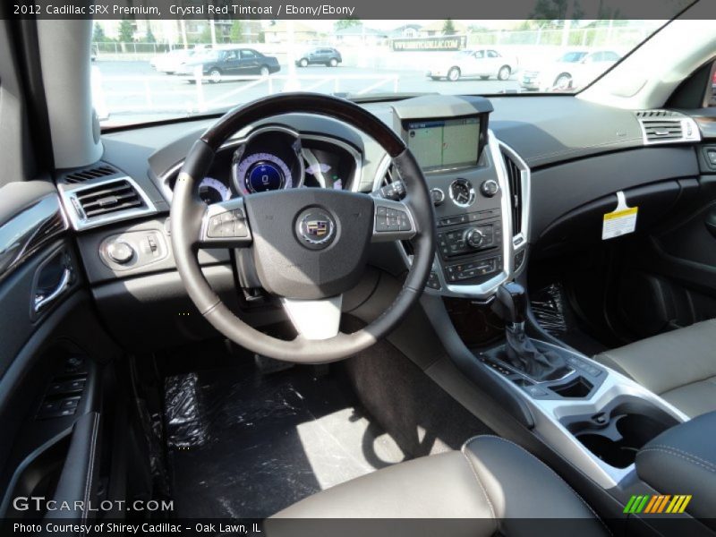 Crystal Red Tintcoat / Ebony/Ebony 2012 Cadillac SRX Premium