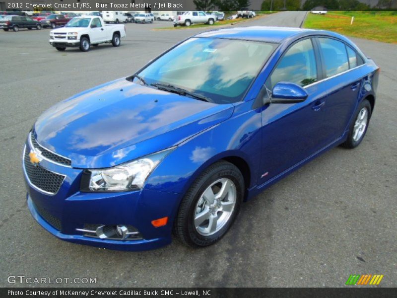 Blue Topaz Metallic / Jet Black 2012 Chevrolet Cruze LT/RS