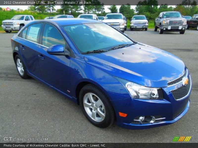 Blue Topaz Metallic / Jet Black 2012 Chevrolet Cruze LT/RS
