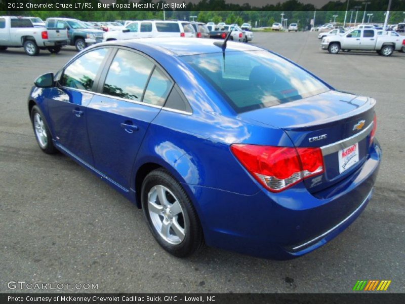 Blue Topaz Metallic / Jet Black 2012 Chevrolet Cruze LT/RS