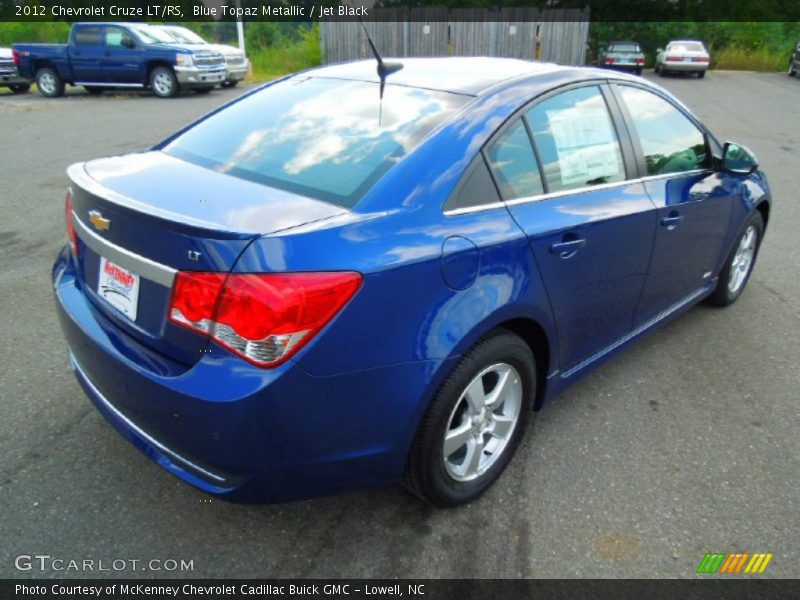 Blue Topaz Metallic / Jet Black 2012 Chevrolet Cruze LT/RS