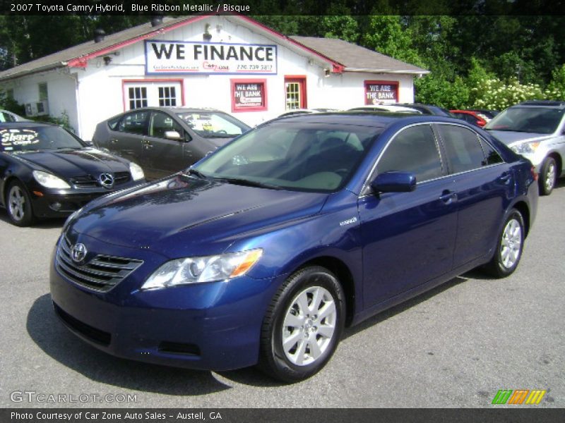 Blue Ribbon Metallic / Bisque 2007 Toyota Camry Hybrid